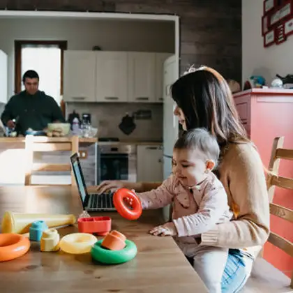 famiglia con figli